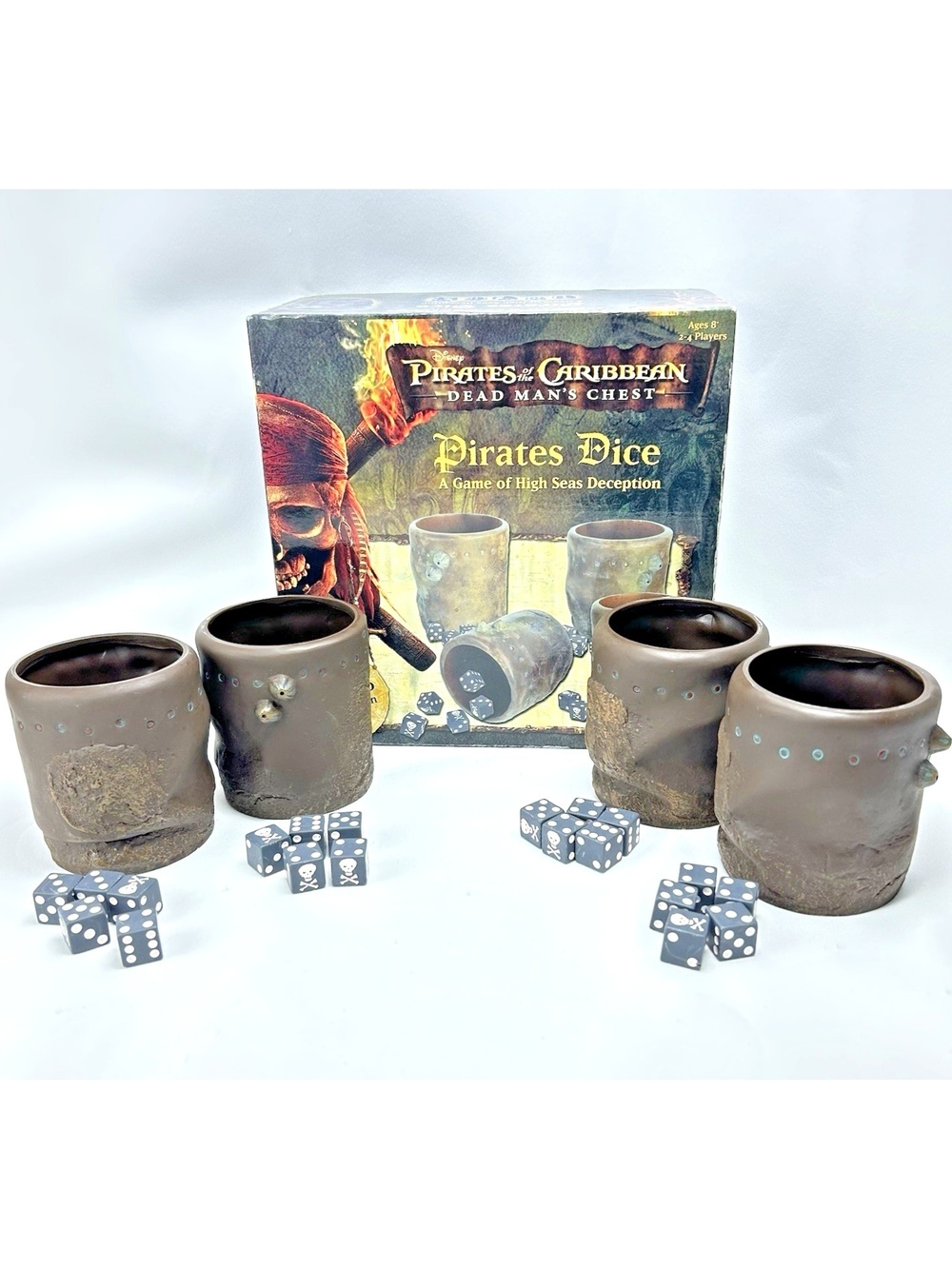 Disney Pirates Dice Board Game Pirates of the Caribbean Dice Game Complete READ